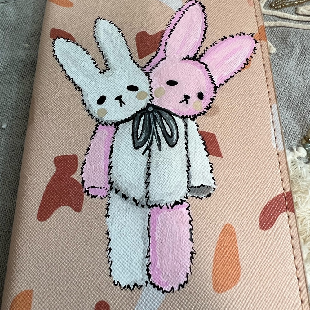 Hand Painted by me!! Kristina Lubinski Travel Wallet - Picture 6 of 8